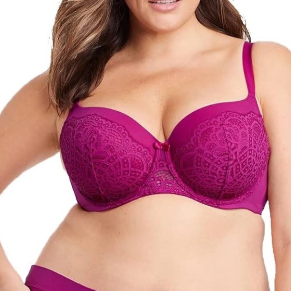 NWT Auden Pink Lace Bra Size 46DD plus